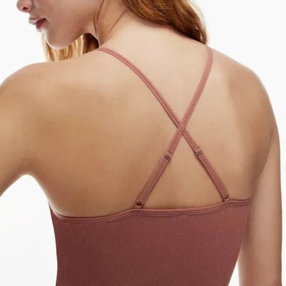 NWT Aritzia Sunday Best Crop Halter Tank, Black - Picture 5 of 5